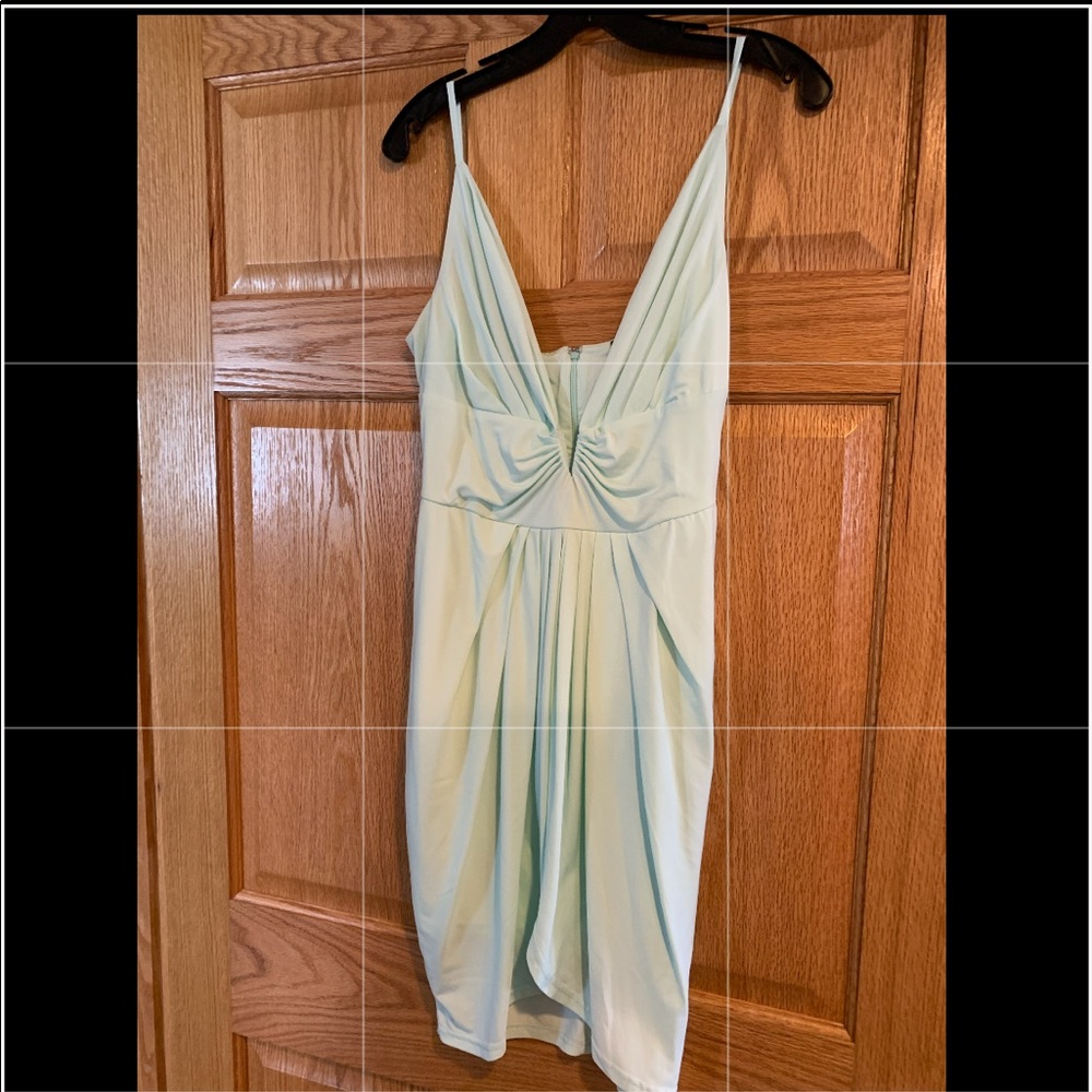 Low Cut Mint Dress